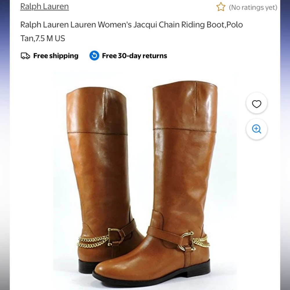 Lauren Ralph Lauren Tan Over the Knee Boots